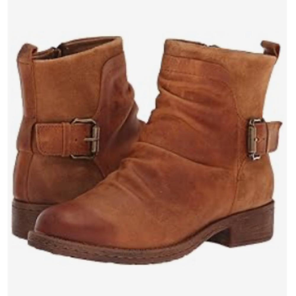 Cognac brown leather boots - Comfortiva Selas - 9.5W